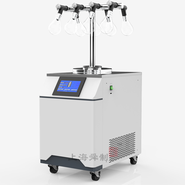 真空冷冻干燥机FD-12QT-80（T型架茄形瓶捕水型，冷阱温度-80℃）