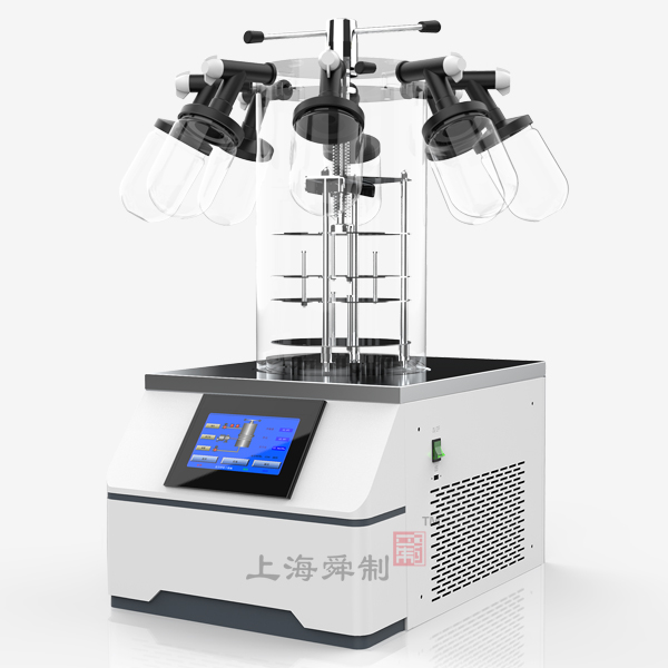 真空冷冻干燥机FD-12DG-50T（多歧管挂广口瓶压盖型，冷阱温度-65℃，冻干面积0.075㎡）